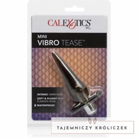 CalExotics Mini Vibro Tease Czarny - kompaktowy model wibrujący wodoodporny CALEXOTICS