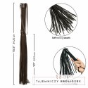 CalExotics Nocturnal Flogger czarny - wytrzymały model skorzany CALEXOTICS