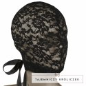 CalExotics Scandal Koronkowa Balaclava Czarna z Kokardą One Size CALEXOTICS