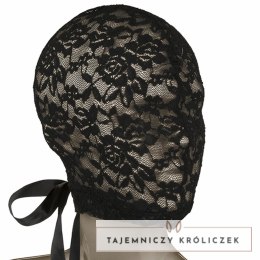 CalExotics Scandal Koronkowa Balaclava Czarna z Kokardą One Size CALEXOTICS