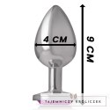 Intense Metalowy Korek Anatomiczny L Rożowe Serce 9cm x 4cm INTENSE
