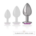 Intense Metalowy Korek Anatomiczny L Rożowe Serce 9cm x 4cm INTENSE