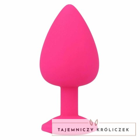 Intense Shelki L anatomiczna wtyczka silikonowa fuksja 9,2 cm INTENSE