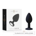 Intense Shelki M korek anatomiczny silikonowy czarny 3,5x8 cm INTENSE