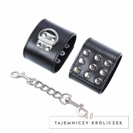 OHMAMA FETISH - Regulowane opaski na nadgarstki z metalowymi zatrzaskami OHMAMA
