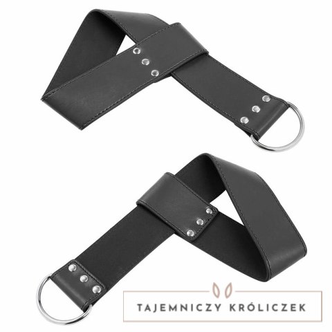 OHMAMA Fetish - Regulowane mankiety z podwieszeniem z PVC uniwersalne OHMAMA