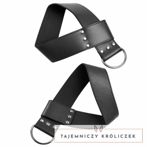 OHMAMA Fetish - Regulowane mankiety z podwieszeniem z PVC uniwersalne OHMAMA