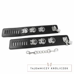 OHMAMA Fetish - Regulowane zabezpieczenia kostek PVC/metal 21-28 cm OHMAMA