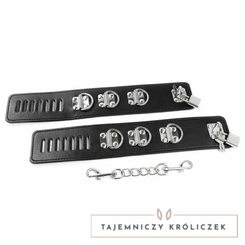 OHMAMA Fetish - Regulowane zabezpieczenia kostek PVC/metal 21-28 cm OHMAMA