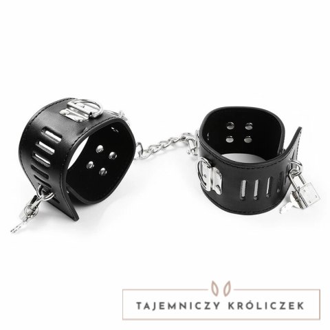 OHMAMA Fetish - Regulowane zabezpieczenia kostek PVC/metal 21-28 cm OHMAMA