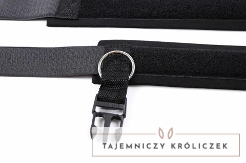 Ohmama Fetish Kajdanki Neoprenowe z Haczykami i Pętlami, Regulowane OHMAMA