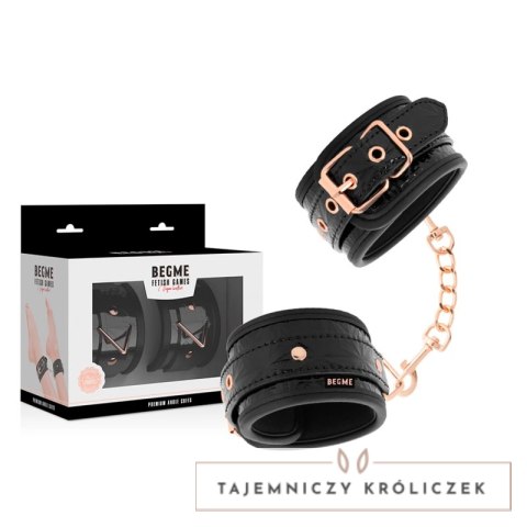 BEGME Premium Black Edition - Anatomiczne mankiety na kostki z neoprenem BEGME