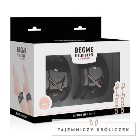 BEGME Premium Black Edition - Anatomiczne mankiety na kostki z neoprenem BEGME