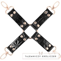 Begme Black Edition - krawat z wegańskiej skory z podszewką neoprenową BEGME