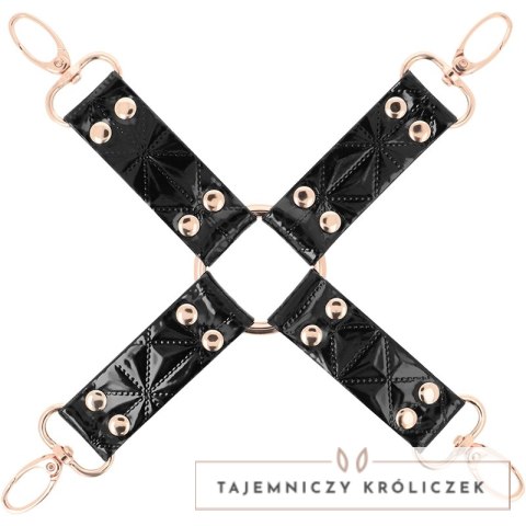 Begme Black Edition - krawat z wegańskiej skory z podszewką neoprenową BEGME