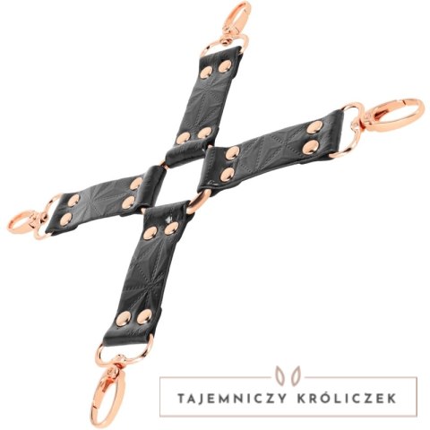 Begme Black Edition - krawat z wegańskiej skory z podszewką neoprenową BEGME