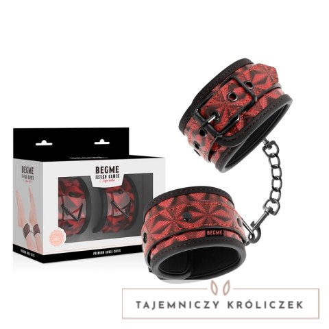 Begme Mankiety na Kostki Premium Red Edition z Wyściołką Neoprenową BEGME