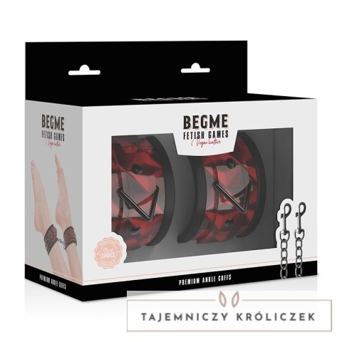Begme Mankiety na Kostki Premium Red Edition z Wyściołką Neoprenową BEGME