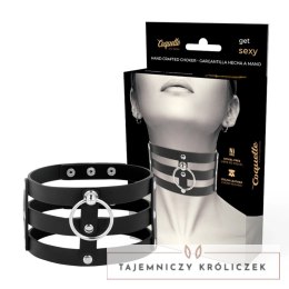 Coquette Chic Desire Choker czarny, regulowany, wegańska skora 38cm COQUETTE