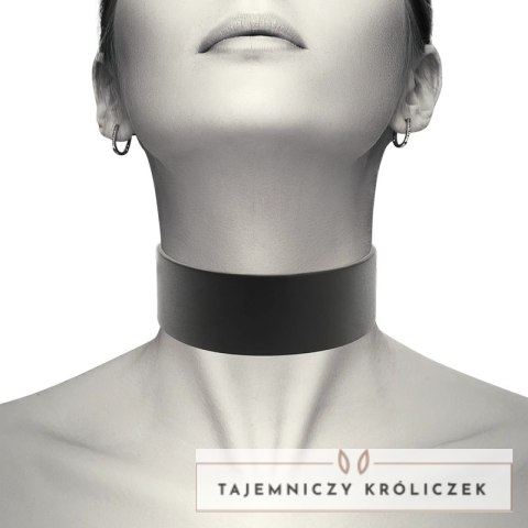 Coquette Chic Desire Choker z wegańskiej skory, regulowany, czarny COQUETTE
