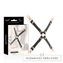 Coquette Chic Desire Fantasy krawat z wegańskiej skory, czarny COQUETTE