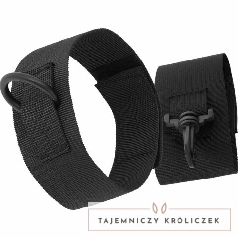 Darkness Ankle Cuffs Black - komfortowe nylonowe mankiety na kostki DARKNESS