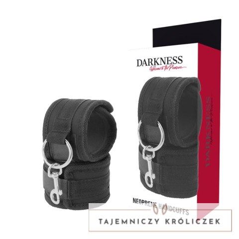 Darkness Kajdanki Neoprenowe Regulowane Komfortowa Wyściołka DARKNESS