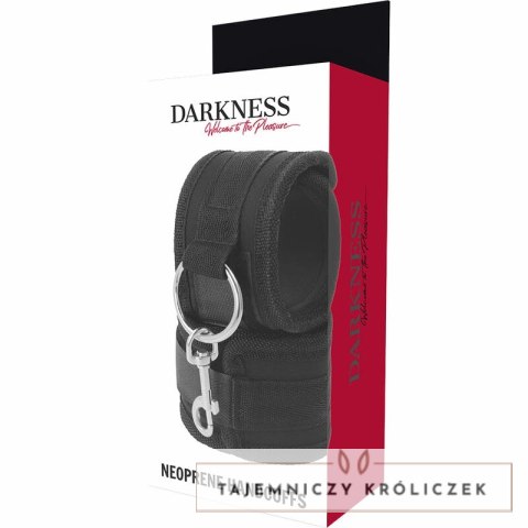 Darkness Kajdanki Neoprenowe Regulowane Komfortowa Wyściołka DARKNESS