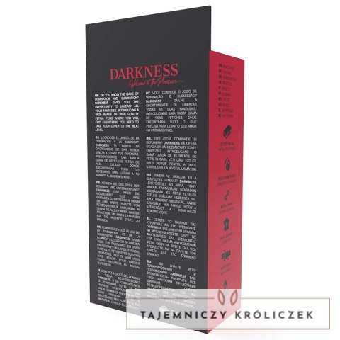 Darkness skorzane kajdanki regulowane czarne z kłodką uniwersalne DARKNESS