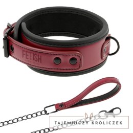 Fetish Submissive Dark Room - Naszyjnik z łańcuchem neoprenowy FETISH SUBMISSIVE