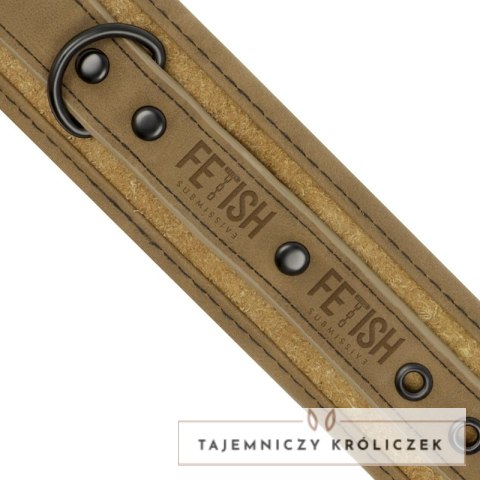 Fetish Submissive Origin kajdanki z wegańskiej skory neoprenowe czarne FETISH SUBMISSIVE
