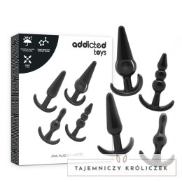 Addicted Toys Zestaw 4 anatomicznych korkow analnych, rożne rozmiary ADDICTED