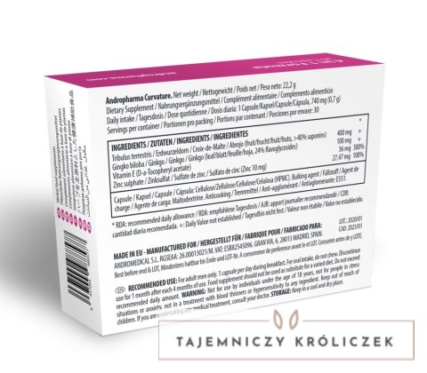 Andropharma Curvature 30 kapsułek - Suplement wspierający elastyczność Andromedical