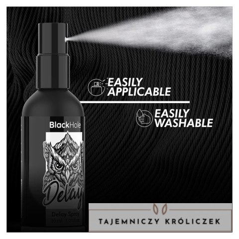 BLACK HOLE Study Forte Spray opoźniający 30ml, wodny, podrożny BLACK HOLE