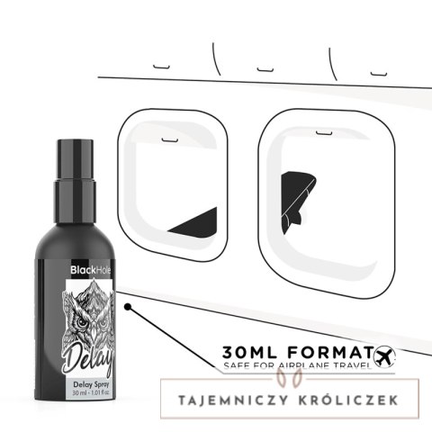 BLACK HOLE Study Forte Spray opoźniający 30ml, wodny, podrożny BLACK HOLE