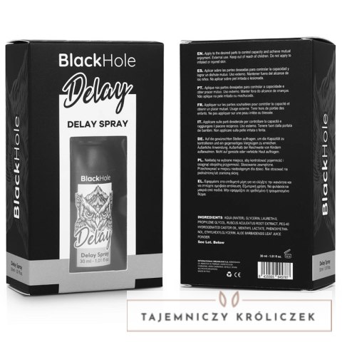 BLACK HOLE Study Forte Spray opoźniający 30ml, wodny, podrożny BLACK HOLE