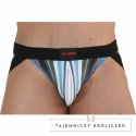 BURN Jock 009 suspensor multikolor/czarny M - designerski pas biodrowy BURN