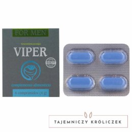 Cobeco Viper dla mężczyzn 4 kapsułki - kompleks B i magnez, wsparcie energii COBECO PHARMA