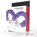 Darkness Metalowe Kajdanki Liliowe z Wyściełaniem i Łańcuszkiem DARKNESS