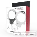 Darkness Metalowe Kajdanki z Kluczykami - Wytrzymały Łańcuszek, Srebrny DARKNESS