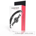 Darkness Model Gag - Czarna kulka, regulowany pasek, uniwersalny rozmiar DARKNESS