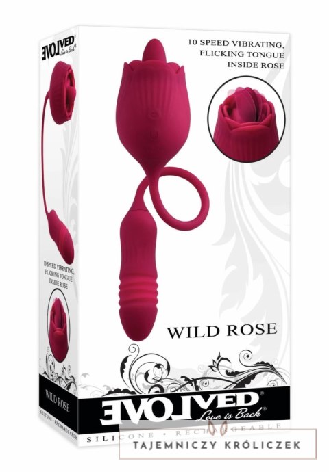 Evolved Wild Rose Red - wielofunkcyjny masażer z systemem podwojnej wibracji Evolved