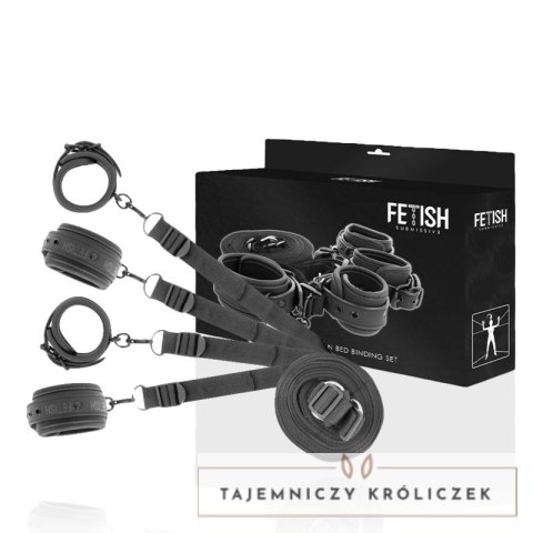 Fetish Submissive Zestaw Kajdanek i Pasow z Neoprenową Podszewką FETISH SUBMISSIVE