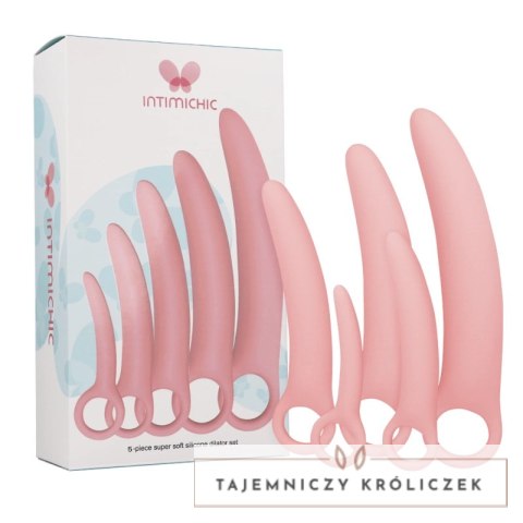 Intimichic Zestaw 5 Anatomicznych Rozpieraczy Silikonowych - Medyczny Silikon INTIMICHIC