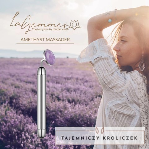 La Gemmes Amethyst - Masażer Precyzyjny z Kamieniem Szlachetnym 15 cm La Gemmes
