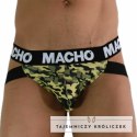MACHO MX28MV Jockstrap Military Green XL - Anatomiczne wsparcie MACHO UNDERWEAR