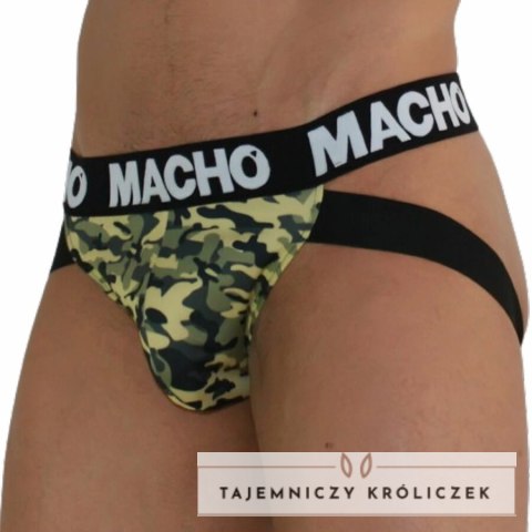 MACHO MX28MV Jockstrap Military Green XL - Anatomiczne wsparcie MACHO UNDERWEAR
