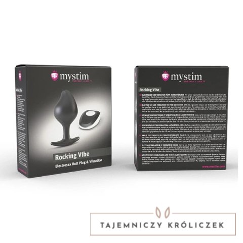 Mystim Rocking Vibe S - Korek z funkcją elektrostymulacji i wibracji Mystim