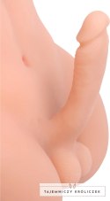 XR Brands Terri Lalka intymna z anatomicznym elementem TPE jasna XR Brands