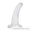 RealRock Crystal Clear model zakrzywiony 11,5 cm z przyssawką RealRock by Shots